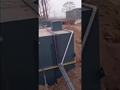 Θαμμένο MBR περιεκτικό νοσοκομείο εσωτερικό 10m3/H εξοπλισμού επεξεργασίας λυμάτων χάλυβα άνθρακα