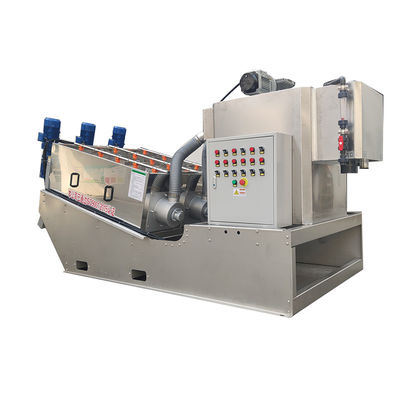 Απομακρύνοντας το νερό μηχανή λάσπης Volute Τύπου βιδών για το εργοστάσιο επεξεργασίας νερού λυμάτων