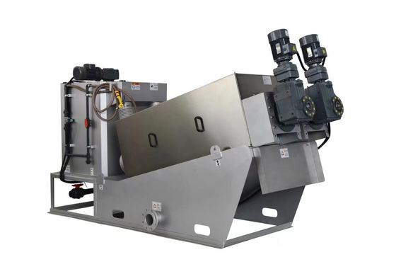 Απομακρύνοντας το νερό μηχανή λάσπης Volute Τύπου βιδών για το εργοστάσιο επεξεργασίας νερού λυμάτων