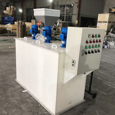 500L/H τρία ενσωματωμένη κιβώτιο της PAM ξηρά επεξεργασία λυμάτων συσκευών χορήγησης της δόσης σκονών αυτόματη