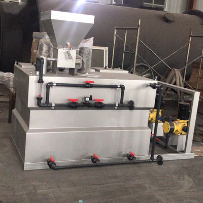 500L/H τρία ενσωματωμένη κιβώτιο της PAM ξηρά επεξεργασία λυμάτων συσκευών χορήγησης της δόσης σκονών αυτόματη