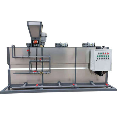 500L/H τρία ενσωματωμένη κιβώτιο της PAM ξηρά επεξεργασία λυμάτων συσκευών χορήγησης της δόσης σκονών αυτόματη