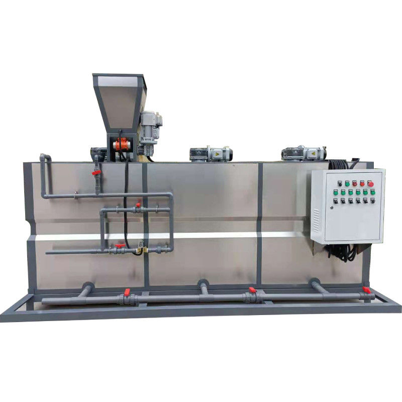 500L/H τρία ενσωματωμένη κιβώτιο της PAM ξηρά επεξεργασία λυμάτων συσκευών χορήγησης της δόσης σκονών αυτόματη