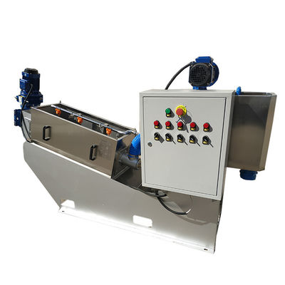SS304 Dehydrator λάσπης τύπων βιδών επεξεργασία αυτόματο 3m3/H λυμάτων λιβαδιού