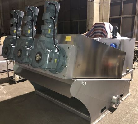 5m3/H σπειροειδές Dehydrator λάσπης υδατοκαλλιέργειας στοιβαχτών βιδών ανοξείδωτου