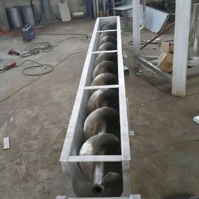 Διπλός μεταφορέας 1000mm βιδών ανοξείδωτου άξονων οριζόντιος για τη βιομηχανία άνθρακα