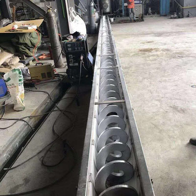 Μηχανή SS316L 1-10t/h μεταφορέων βιδών τρυπανιών σκονών λάσπης Shaftless τύπων του U
