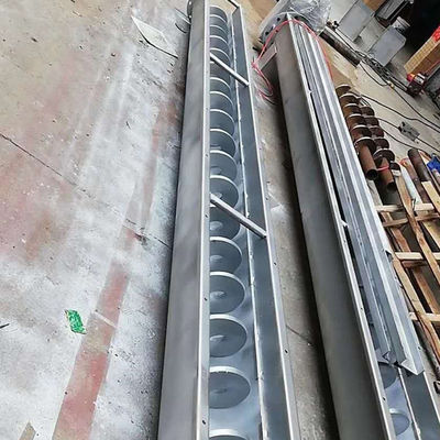 Μηχανή SS316L 1-10t/h μεταφορέων βιδών τρυπανιών σκονών λάσπης Shaftless τύπων του U