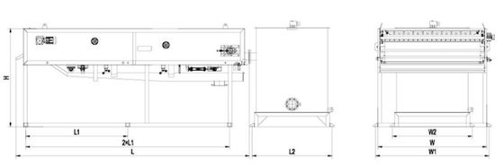 Thickener λάσπης βαρύτητας 500mm, Thickener ζωνών βαρύτητας 5m3/h