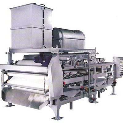 20kg/h απομάκρυνση νερού λάσπης Τύπου ζωνών, Τύπος φίλτρων ζωνών 1000mm για την επεξεργασία απόβλητου ύδατος